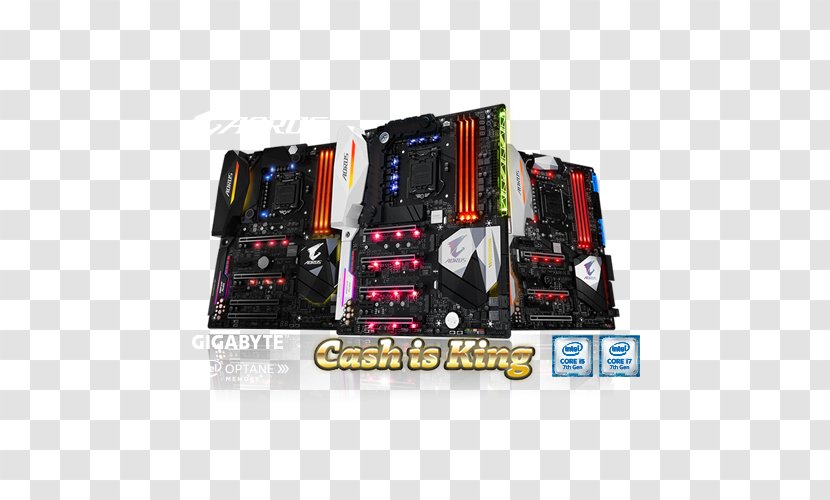 Motherboard LGA 1151 Intel ATX GIGABYTE Aorus GA-Z270X-Gaming 9 - Serial Ata Transparent PNG