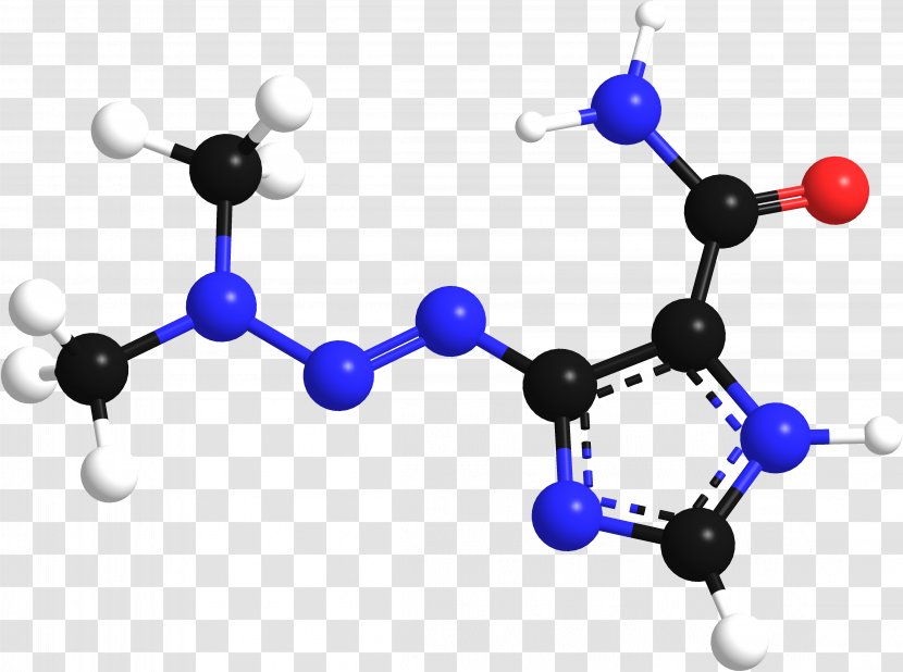 Molecule Ball-and-stick Model Molecular Serotonin Dopamine - Blue - 3d Transparent PNG