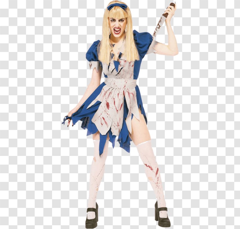Alice's Adventures In Wonderland Costume Party Halloween Clothing - Alice Dress Transparent PNG