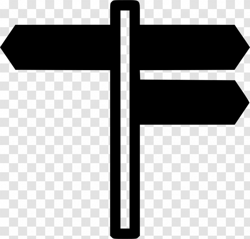 Traffic Sign Clip Art - Black And White - Road Transparent PNG