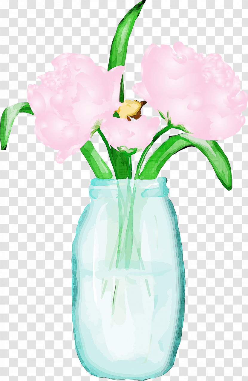Flower Vase Plant Mason Jar Cut Flowers Transparent PNG