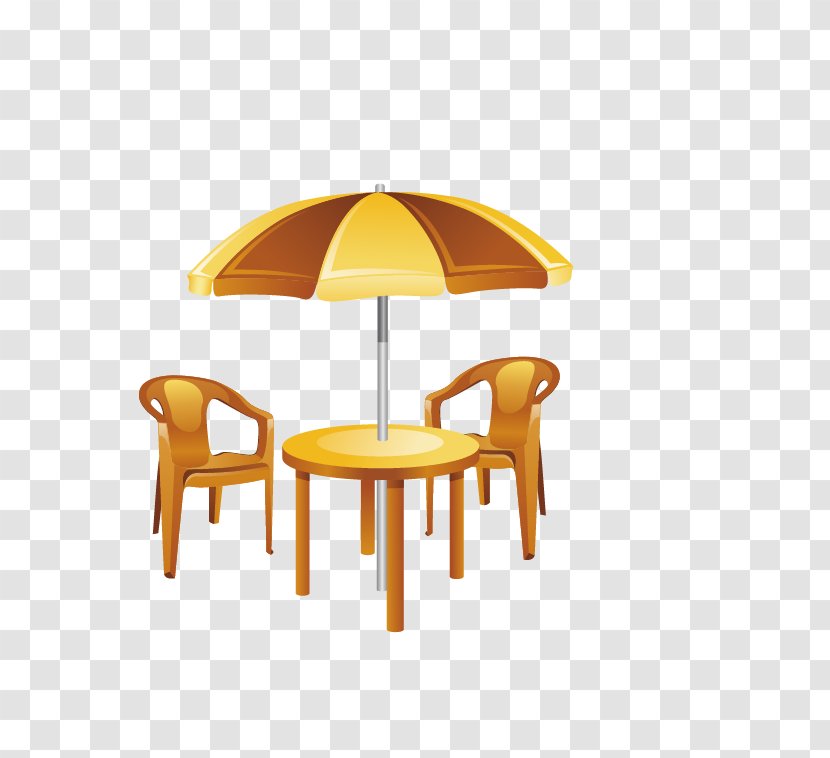 Table Chair Garden Furniture Umbrella Patio - Parasol Transparent PNG