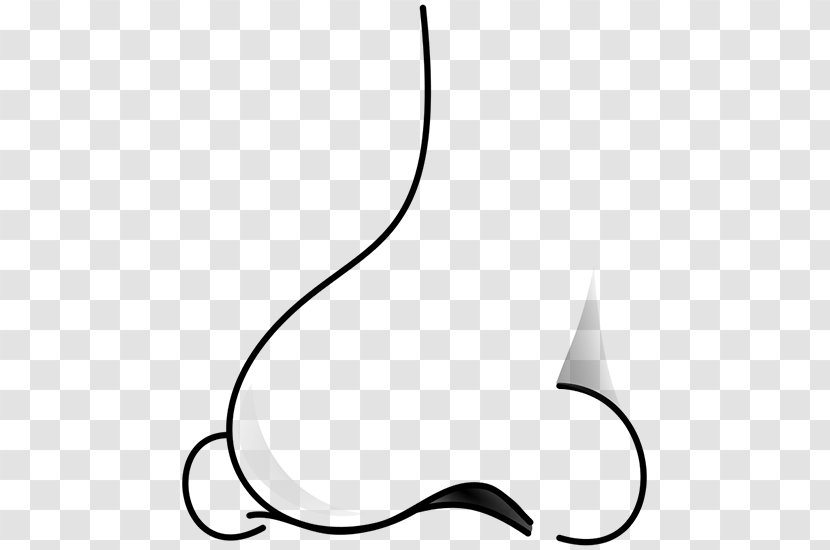 Nose Black And White Clip Art - Website - Character Three-fourths Side Of The Sketch Map Transparent PNG
