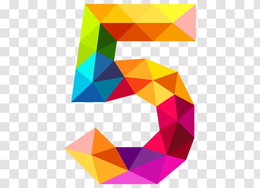 Number Triangle Clip Art - Symmetry - 5 Transparent PNG