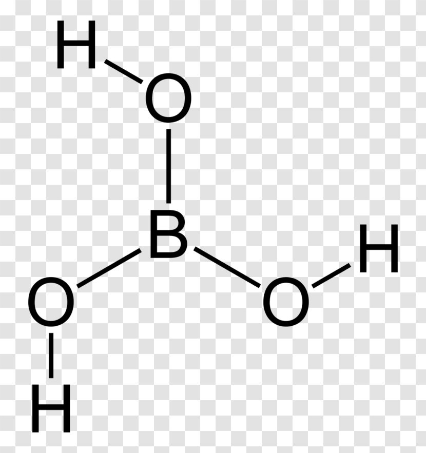 Boric Acid Chemistry Borax Molecule - Cartoon - Carbonic Transparent PNG