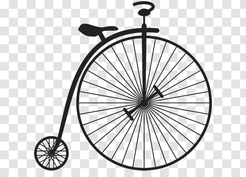 Penny-farthing Bicycle Wheels - Pennyfarthing Transparent PNG