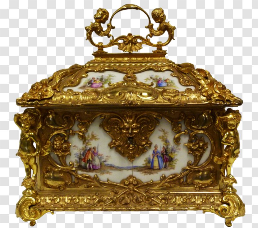 Casket Antique Jewellery Gold Gemstone - Treasure Transparent PNG