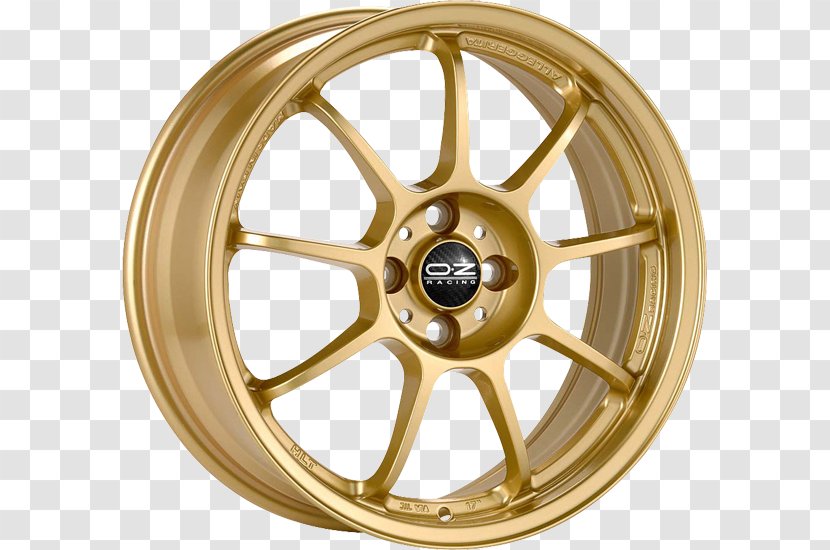 Car OZ Group Alloy Wheel - Brass Transparent PNG