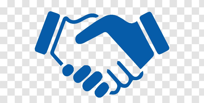 Handshake Clip Art - Electric Blue - Partnering Program Transparent PNG