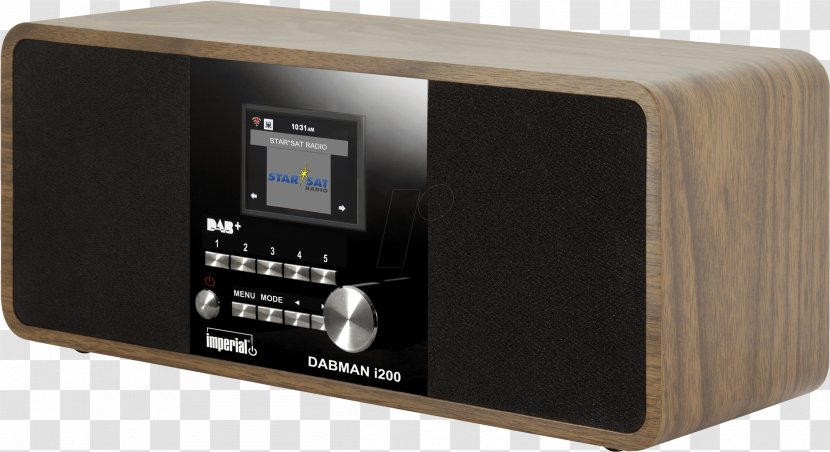 Imperial DABMAN I200 Internet Radio FM Broadcasting DAB+ Pocket Dabman 1 Bluetooth - Electronic Device Transparent PNG