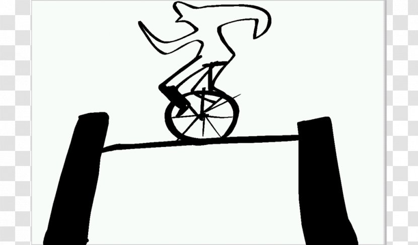 Bicycle Frames Tightrope Logo White - Black - Design Transparent PNG