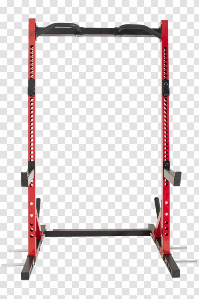 Exercise Equipment Bench Power Rack Weight Training - Red Transparent PNG