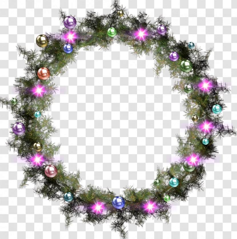 Christmas Garland Wreath Clip Art - Fir Transparent PNG