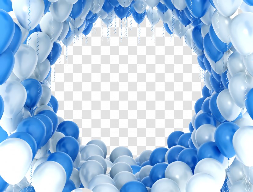 Blue Azure Circle Balloon Transparent PNG
