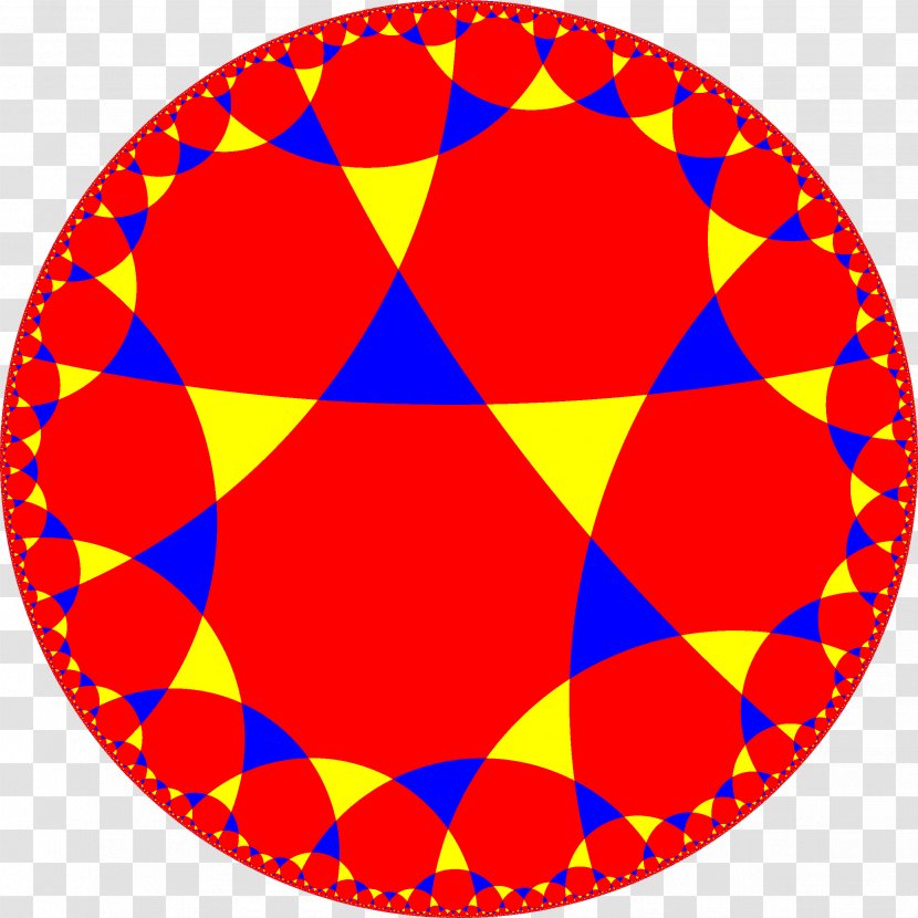 Tessellation Hyperbolic Geometry Uniform Tilings In Plane Triheptagonal Tiling - Polygon Transparent PNG