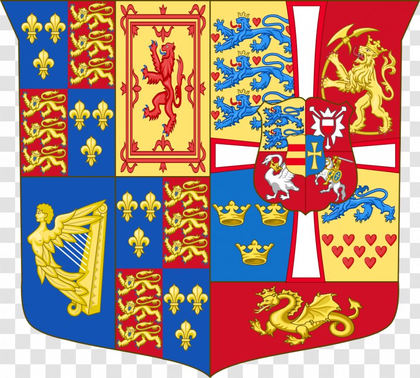 Queen Consort Monarch Coronation Marriage Coat Of Arms - DENMARK Transparent PNG