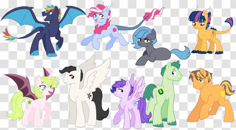 Pony Princess Celestia Rainbow Dash Luna Winged Unicorn - Vertebrate - Centaur Transparent PNG