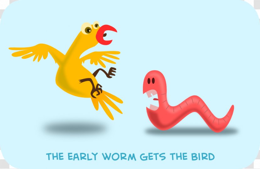 Worm Bird Flight Clip Art - Text - Eating Cliparts Transparent PNG