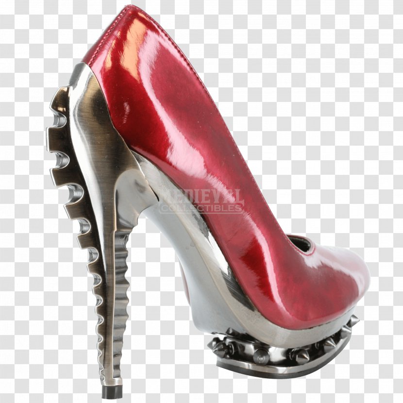 High-heeled Shoe Court Peep-toe Platform - Wedge - Red High Heels Transparent PNG