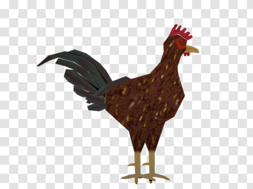 Chicken Rooster 3D Modeling Low Poly Computer Graphics - Poultry Transparent PNG