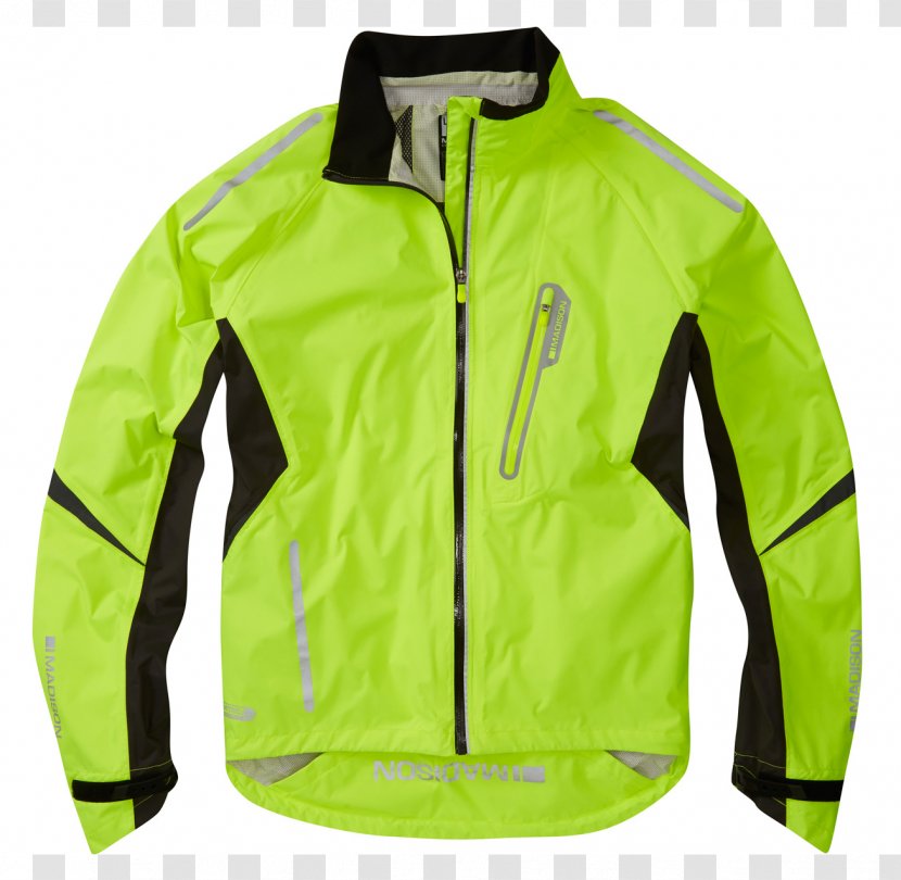 Jacket High-visibility Clothing Cycling Bicycle Waterproofing - Yellow Transparent PNG