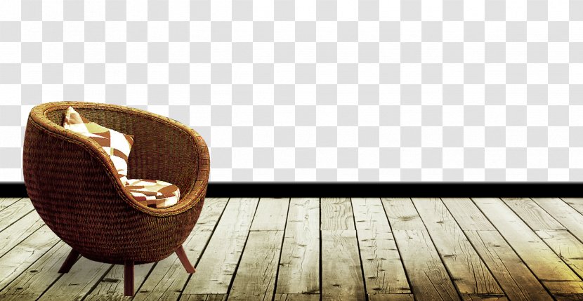 Chair Hardwood Pavement Floor - Real Estate Flooring Noble Wicker Transparent PNG