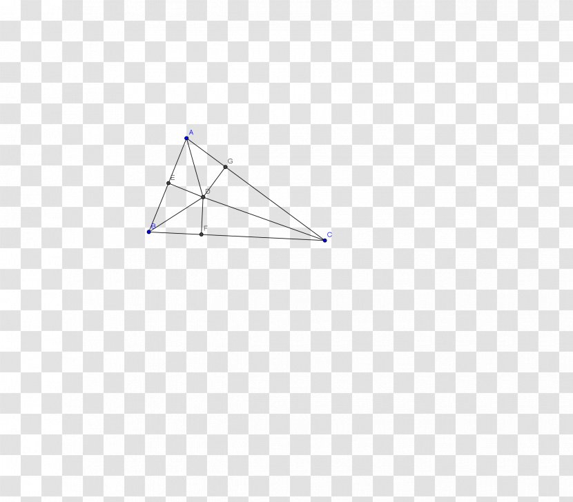 Triangle Point Altitude Geometry - Handwritten Math Formula Transparent PNG