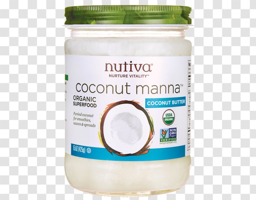 Organic Food Coconut Oil Butter - Cream - Natural Transparent PNG