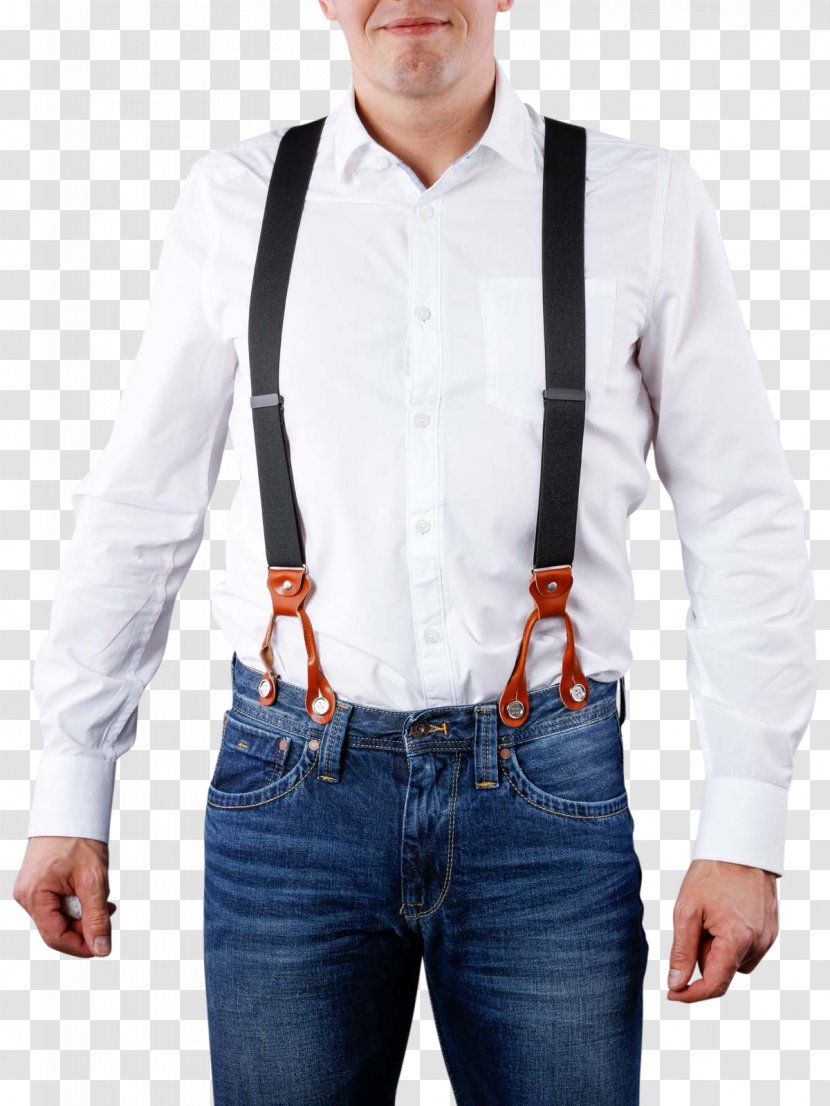 Braces T-shirt Dress Shirt Belt White - Suspenders Transparent PNG