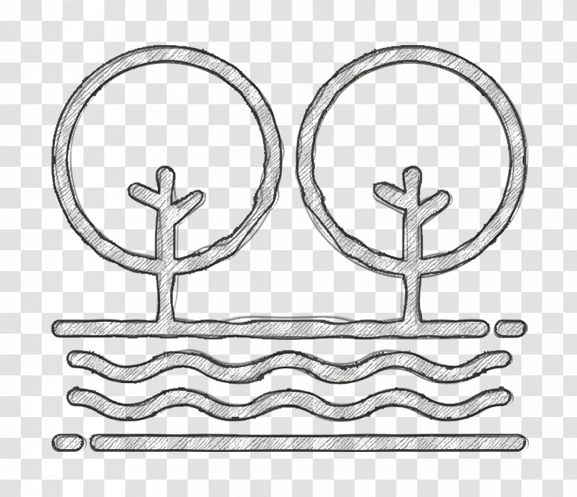 River Icon Tree Icon Nature Icon Transparent PNG