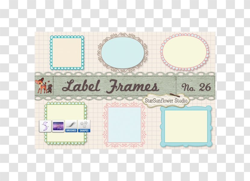 Picture Frames Paper Digital Photo Frame Brush Clip Art - Label Transparent PNG