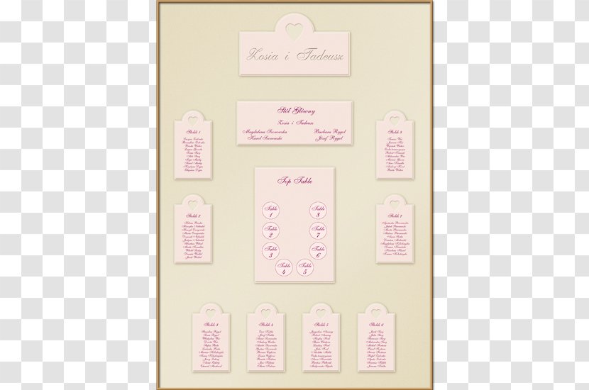 Paper Pink M Picture Frames Pattern - Table Transparent PNG