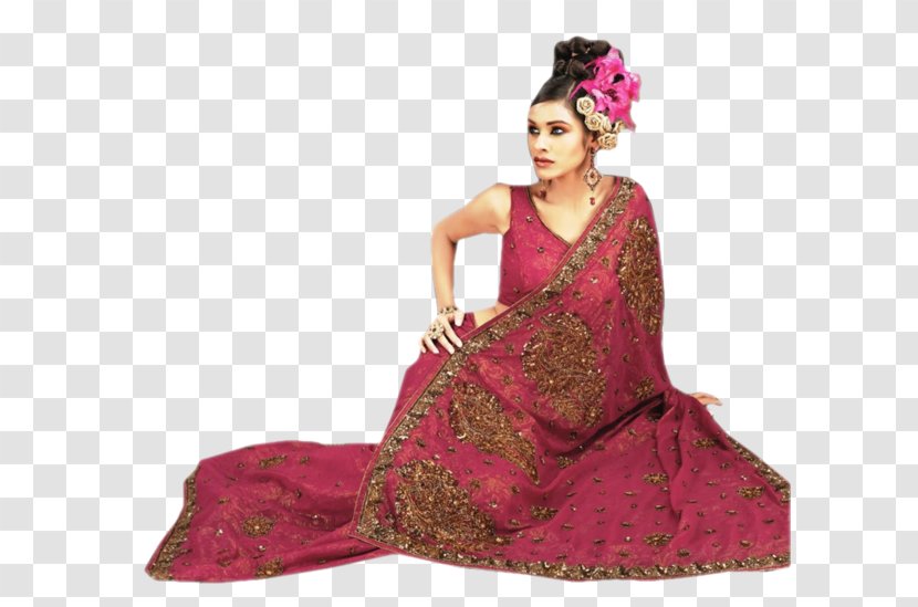 Woman Female Dress Indian People - Gown - Oriental Transparent PNG