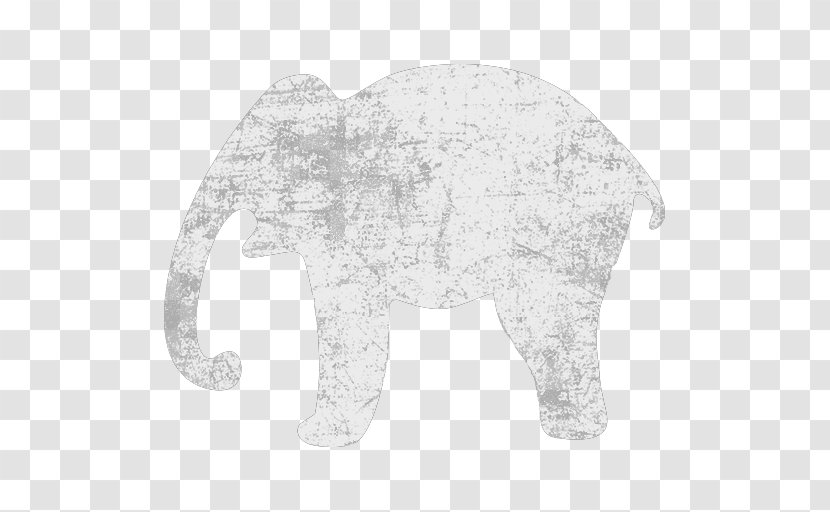 Indian Elephant African White - Black And - India Transparent PNG