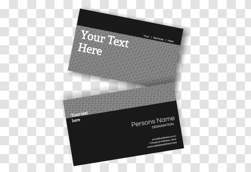 Business Cards Printing - Double Sided Card Transparent PNG