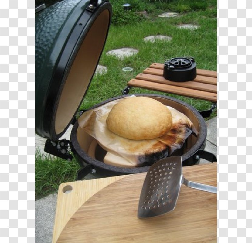 Barbecue Pizza Big Green Egg Kamado Bread - Recipe - Baking Stone Transparent PNG