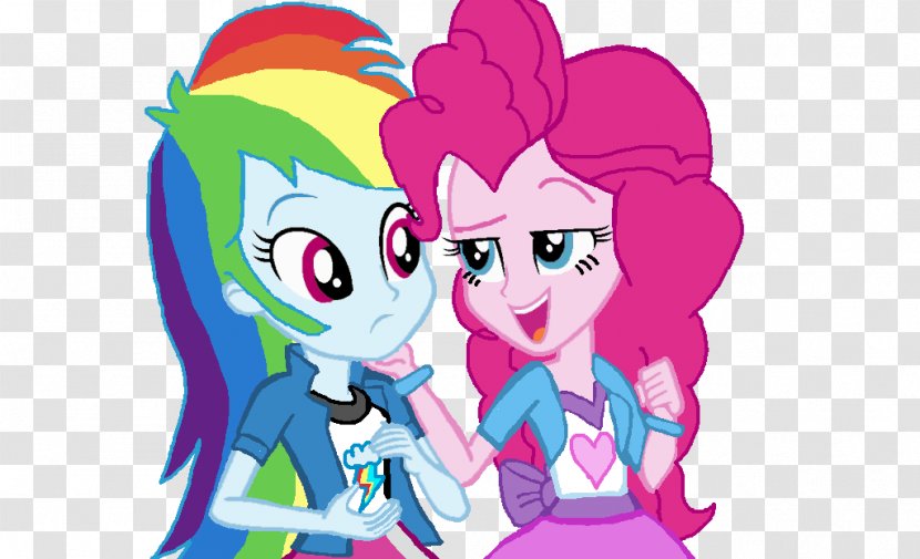 My Little Pony: Friendship Is Magic Rainbow Dash Pinkie Pie Equestria Girls - Silhouette - Ktd Transparent PNG