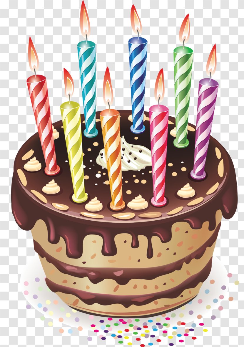 Chocolate Cake Birthday Candles Party Cakes - Torte Transparent PNG