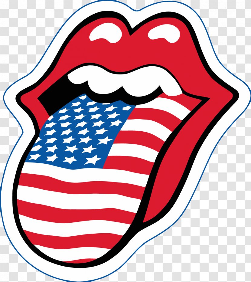 The Rolling Stones Tongue Logo Clip Art - Area - Sticker Transparent PNG