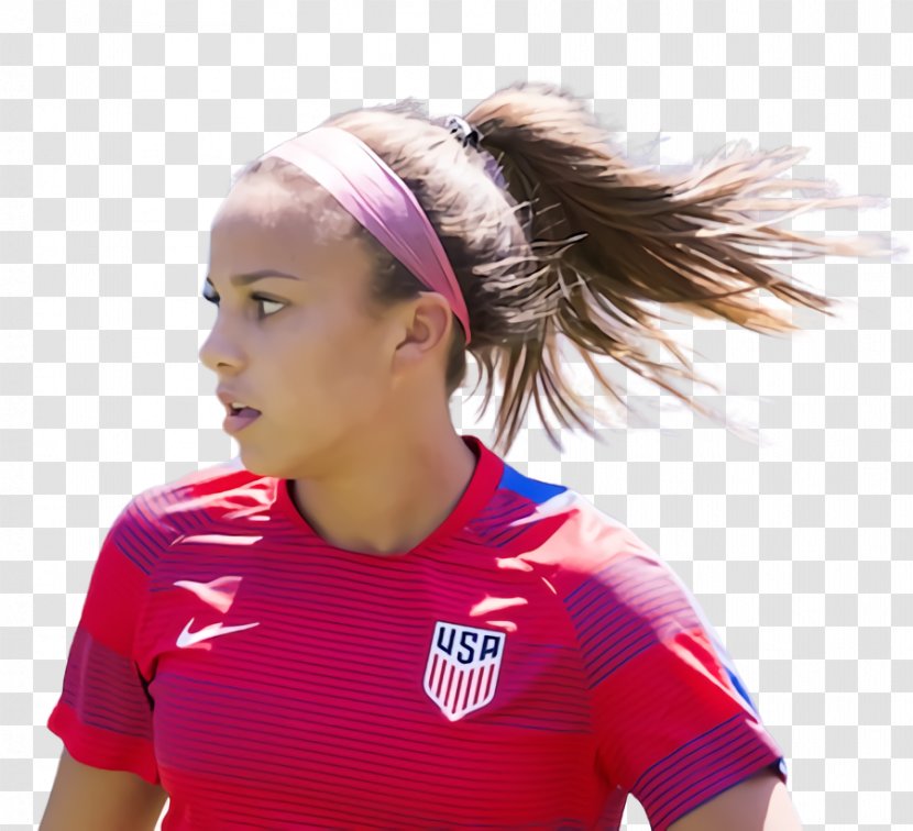 American Football Background - Woman - Sportswear Tshirt Transparent PNG