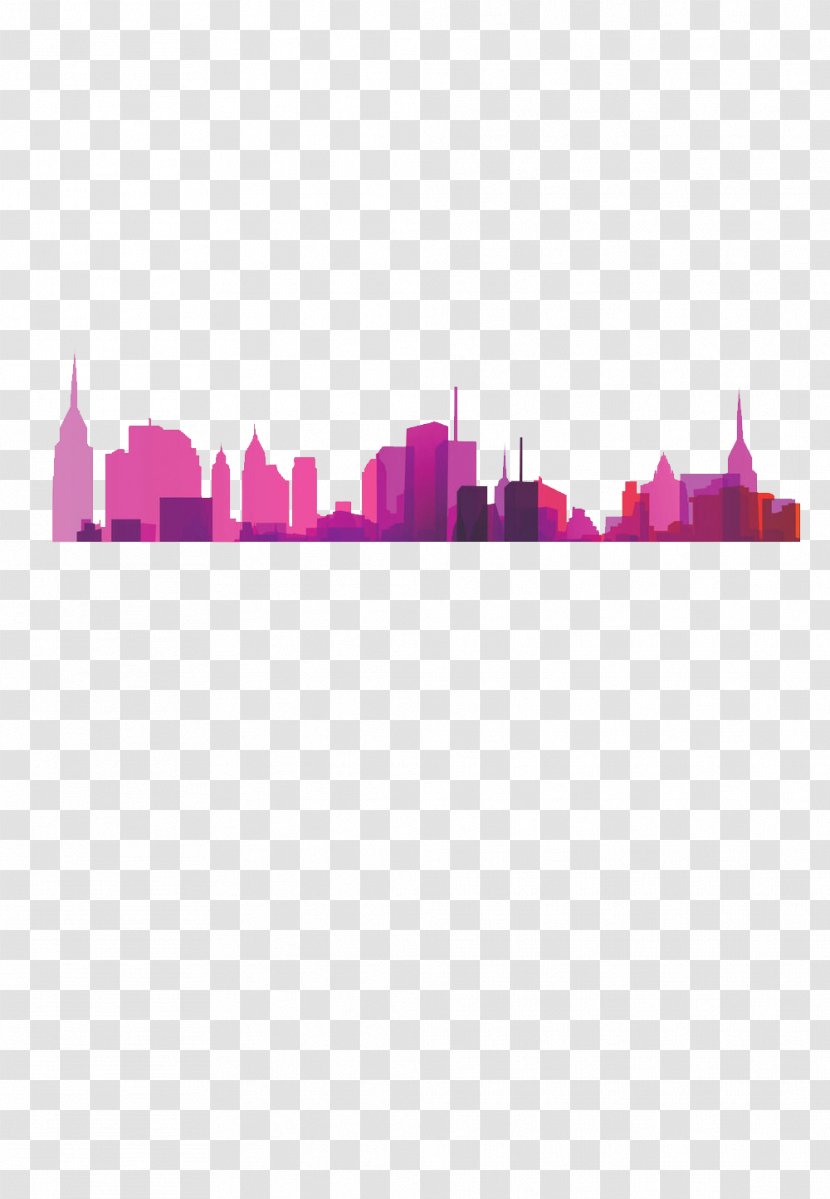 Silhouette City - Drawing Transparent PNG