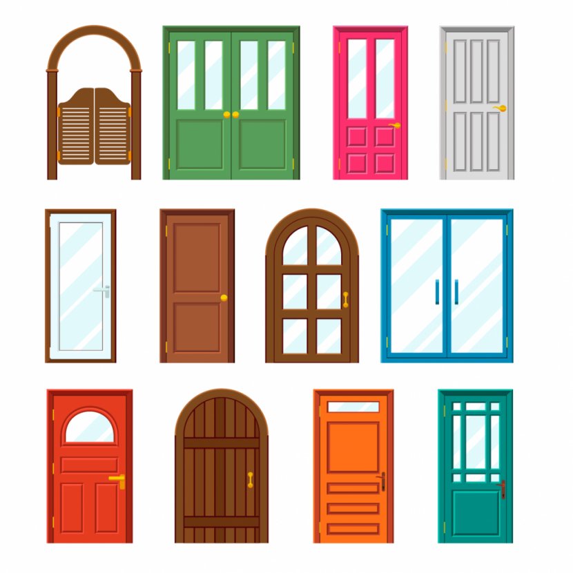 Window Door Building Flat Design - Area Transparent PNG