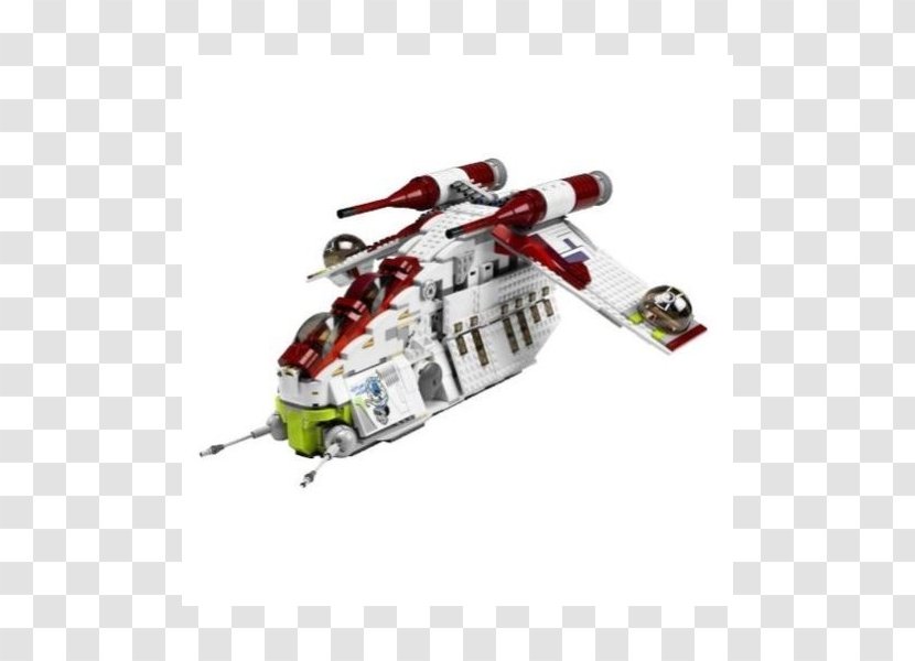 Lego Star Wars III: The Clone Wars: LEGO 7676 Republic Attack Gunship - Toy Transparent PNG