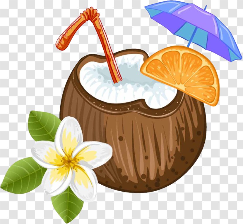 Cocktail Pixf1a Colada Juice Coconut Water Milk - Cartoon Transparent PNG