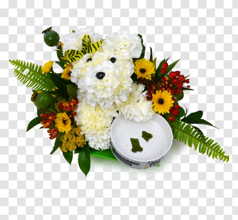 Floral Design Dog Puppy Flower Bouquet Cut Flowers Transparent PNG