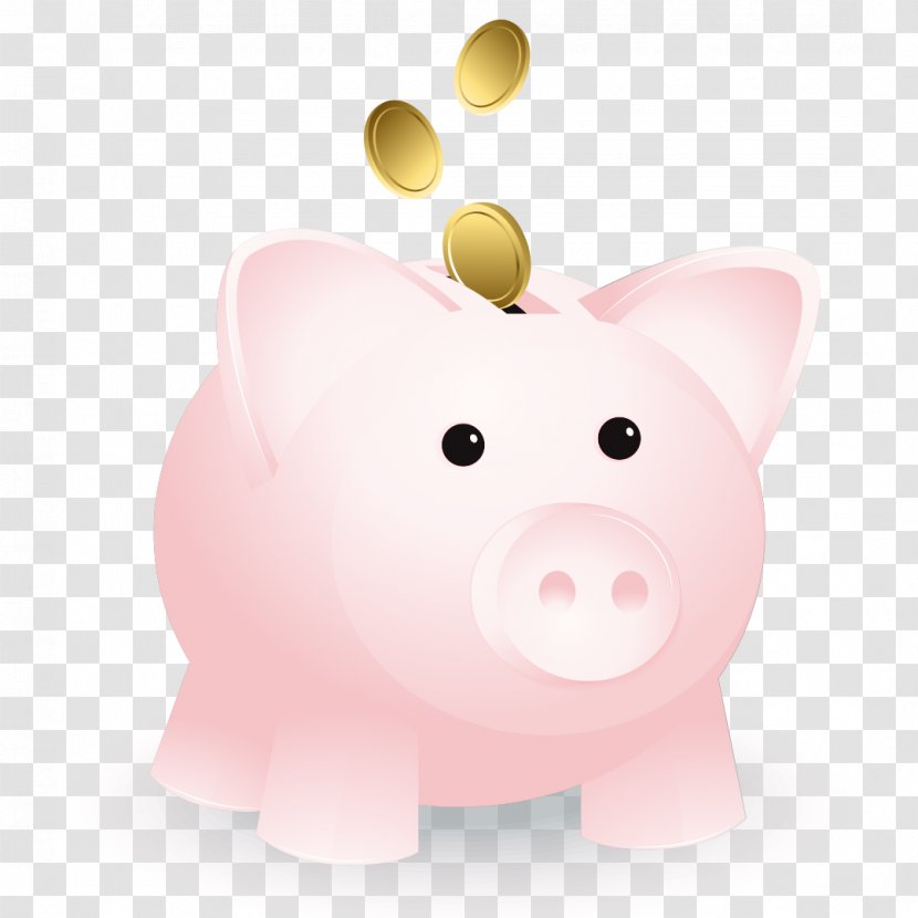 Piggy Bank Saving Snout - Pig Transparent PNG