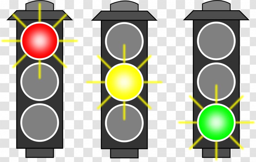 Traffic Light Car Road Clip Art - Yellow Transparent PNG