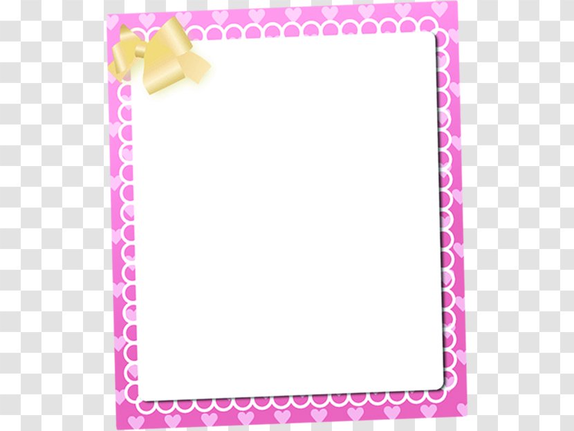 Download - Rectangle - Painted Pink Love Frame Transparent PNG