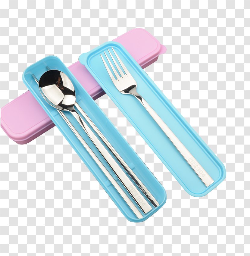 Fork Spoon Chopsticks Tableware - Plastic - Set Transparent PNG