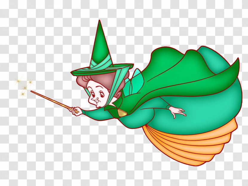 The Green Fairy Flora, Fauna, And Merryweather Clip Art Transparent PNG